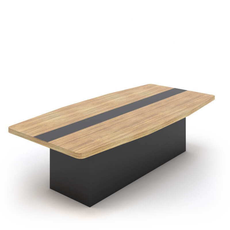 שולחן ישיבות רגל במה + פס קישוט עובי 45 מ"מ